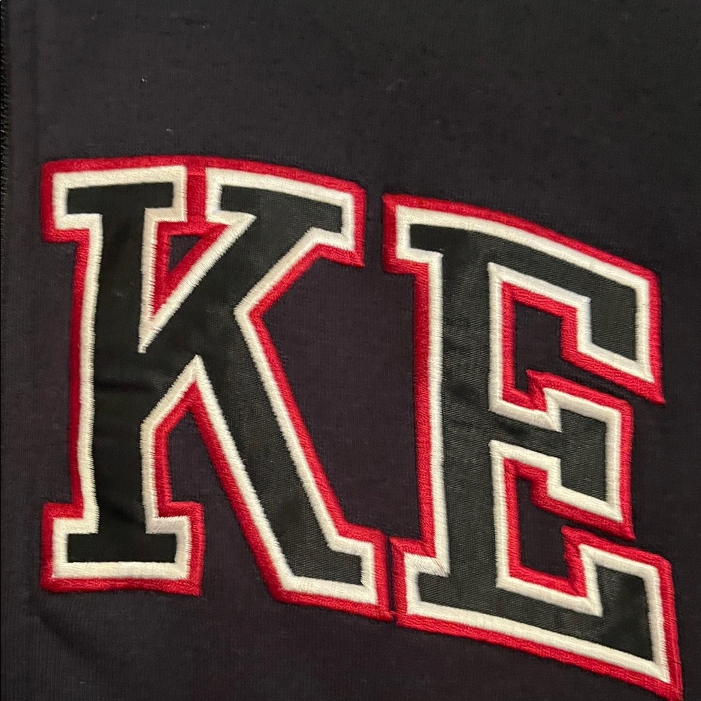 Nike Black Hoodie with Red and White Logo - Picture 4 of 7